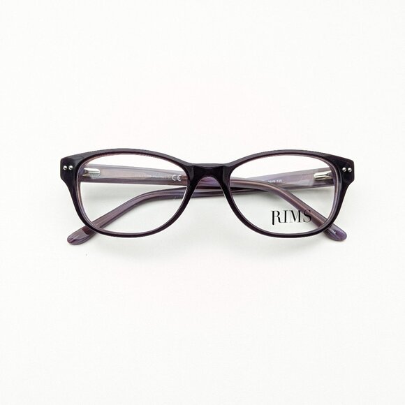 🕶️RIMS Plum Horn R3 2018 Eyeglasses 51/17/135 | ALO451🕶️ - Picture 1 of 9